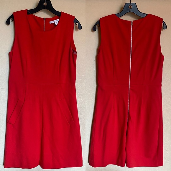 Diane Von Furtstenberg Red Shift Dress - Picture 3 of 7